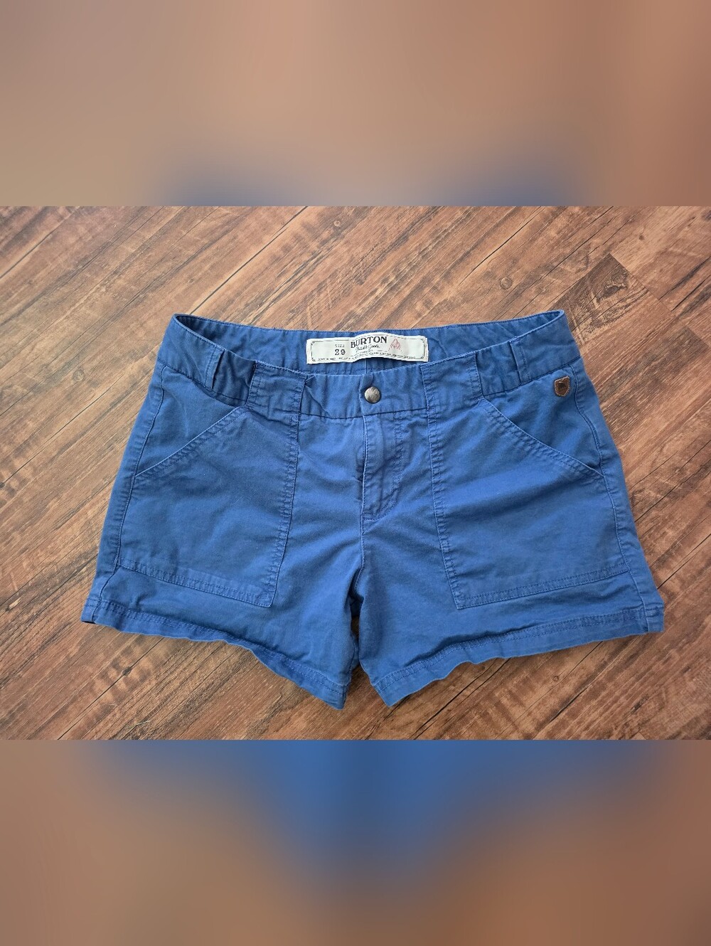 Burton Women’s Blue Casual Cotton Shorts